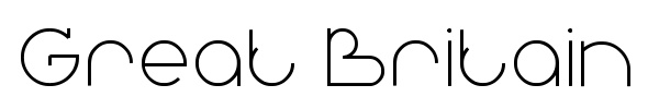 Great Britain font preview